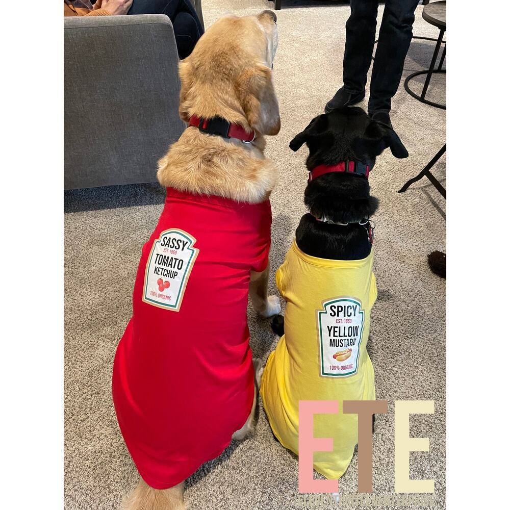 Condiment Halloween Costumes For Small and Big Dogs Cats SM to 6XL - Picture 5 of 8